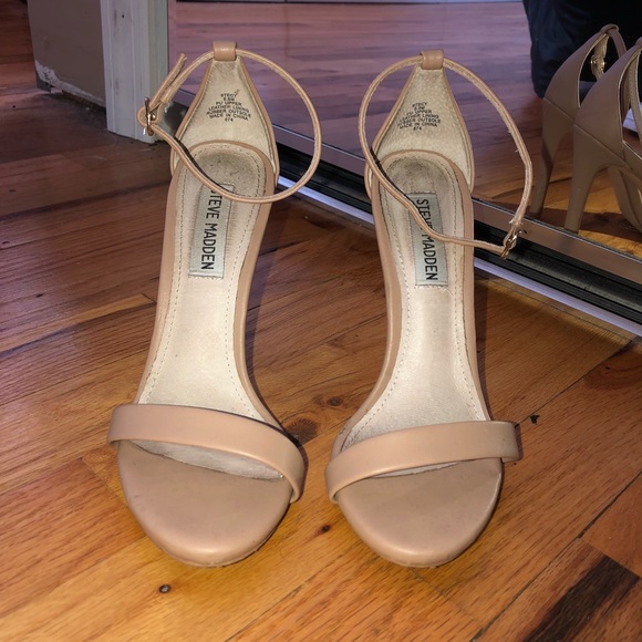 Steve Madden Stecy Nude Heels - Picture 2 of 3